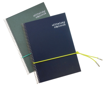 Učitelský zápisník A5 s ozdobnou gumičkou