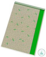 Recyklovaný blok s horní spirálou 14055/2