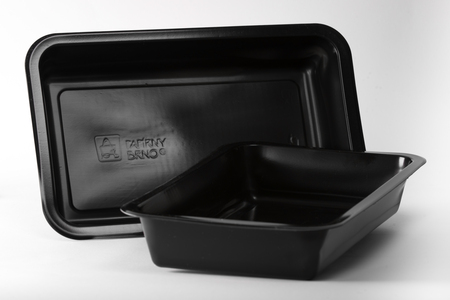 Misky na hotová jidla - jednokomorové černé