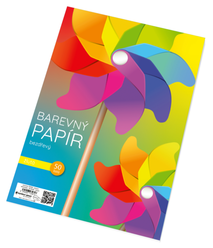 Žlutý papír 50 listů Žlutý papír 50 listů 1