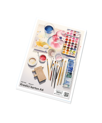 Kreslící karton (akvarelový) A4 180 g/m2 Kreslící karton (akvarelový) A4 180 g/m2 1