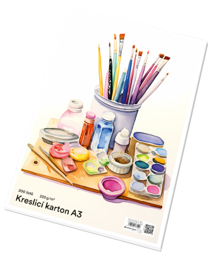 Kreslící karton (akvarelový) A3 220 g/m2 Kreslící karton (akvarelový) A3 220 g/m2 1