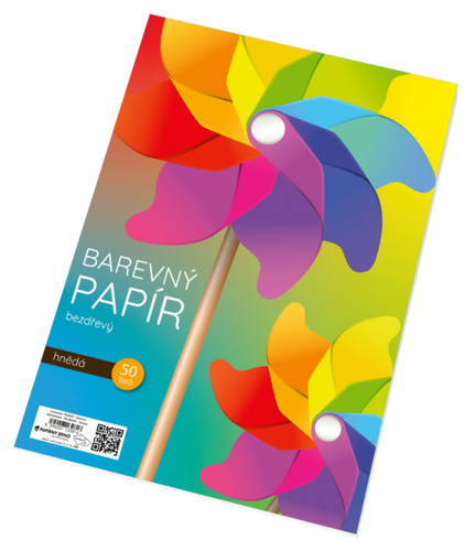 Hnědý papír 50 listů Hnědý papír 50 listů 1