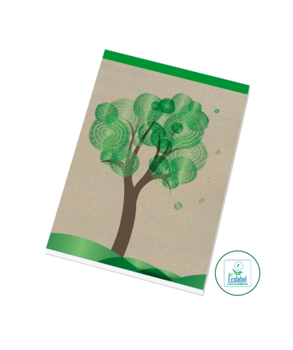 Šitý blok s recyklovaným papírem 15055/4 Šitý blok s recyklovaným papírem 15055/4 1