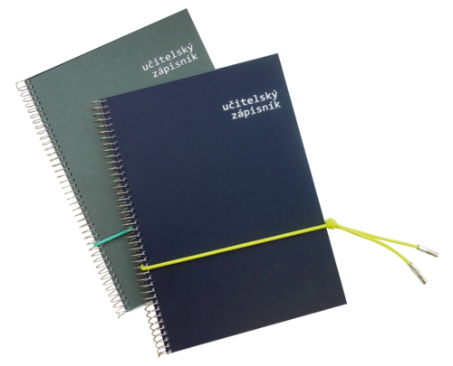 Učitelský zápisník A5 s ozdobnou gumičkou Učitelský zápisník A5 s ozdobnou gumičkou 1