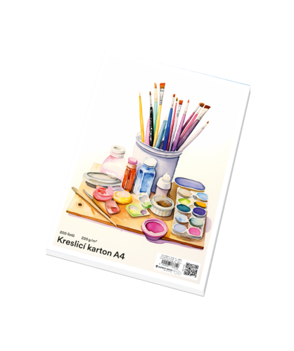 Kreslící karton (akvarelový) A4 220 g/m2 Kreslící karton (akvarelový) A4 220 g/m2 1