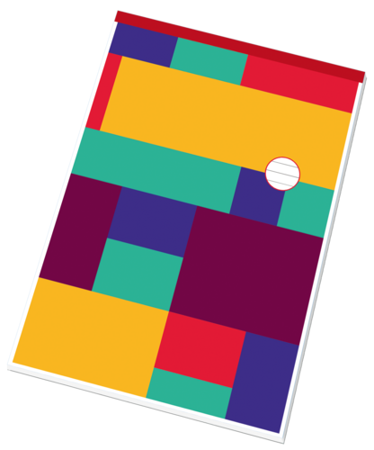 Šitý blok s bezdřevým papírem 14054/4 Šitý blok s bezdřevým papírem 14054/4 1